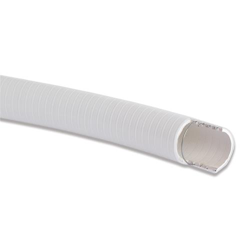 TUBO PER SCARICO SANITARI PVC SPIRALATO BIANCO INTERNO DIAM. 25MM