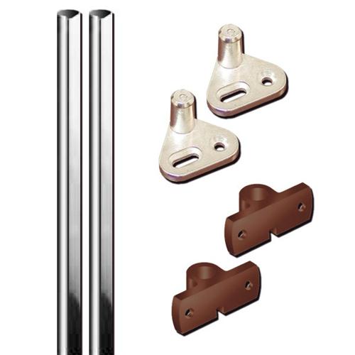 KIT ASTE DIAM 6MM PER PUSH-LOCK MARRONE