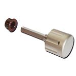 MANIGLIA POMOLO CON QUADRO 7MM COL NICHEL