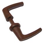 MANIGLIE COPPIA CON QUADRO 7MM MARRONE