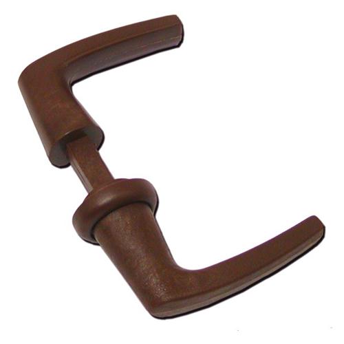 MANIGLIE COPPIA CON QUADRO 7MM MARRONE