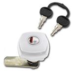 SERRATURA QUADRATA PER PORTELLONE BIANCA 45X45MM