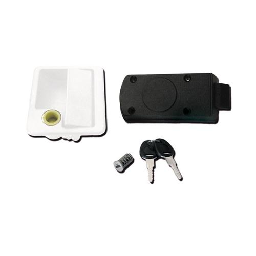 SERRATURA COMPLETA PER PORTELLONE BIANCA 96X85