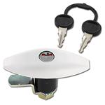 SERRATURA PUSH PER PORTELLONE BIANCA 110X41MM