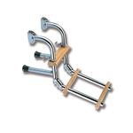 SCALETTA PIEGHEVOLE PER SPECCHIO DI POPPA INOX "KIRIA" 3 GRADINI