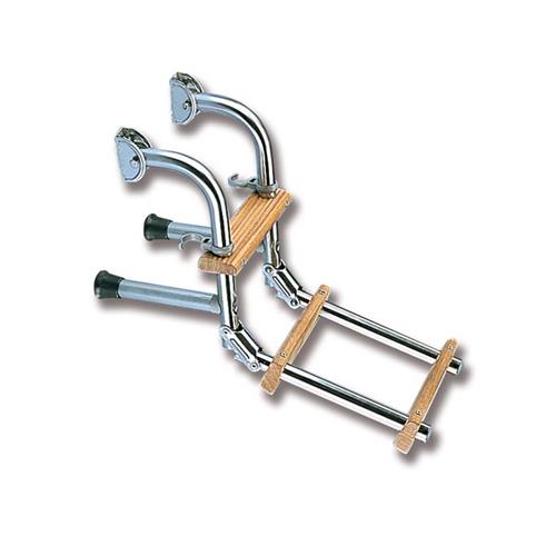 SCALETTA PIEGHEVOLE PER SPECCHIO DI POPPA INOX "KIRIA" 3 GRADINI