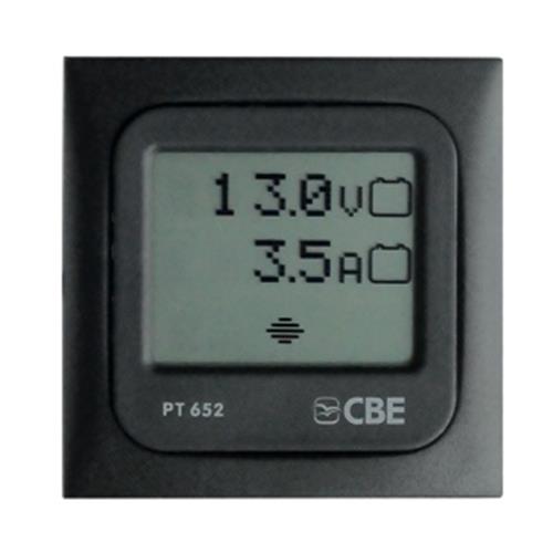 PANNELLO TEST DIGITALE 12V + AMPER TOUCH PT652/G GRIGIO