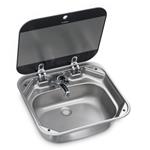 LAVELLO INOX RETTANGOLARE 420X370 P145MM SNG 4237