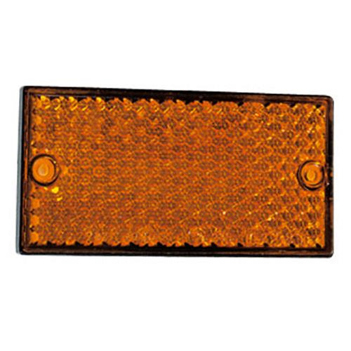 CATARIFRANGENTE RETTANGOLARE ARANCIO DIM 105X54MM PER CAMPER CARRELLI E CARAVAN A VITE