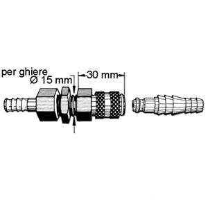 RACCORDO CON INNESTO RAPIDO ACQUA