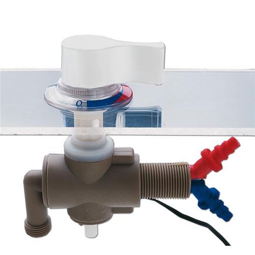 MISCELATORE CARAVAN SOTTOPIANO STYLE 2000 BIANCO CON INTERRUTTORE