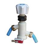 RUBINETTO CARAVAN SOTTOPIANO IN ABS BIANCO CON INTERRUTTORE