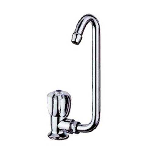 RUBINETTO A UNA MANOPOLA CROMO CON COLLO ABBATTIBILE SX