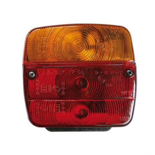 MODULO MULTIFUNZIONE POSTERIORE DIM 108X103X52MM SX/DX PER CARRELLI E CARAVAN C/LUCE TARGA