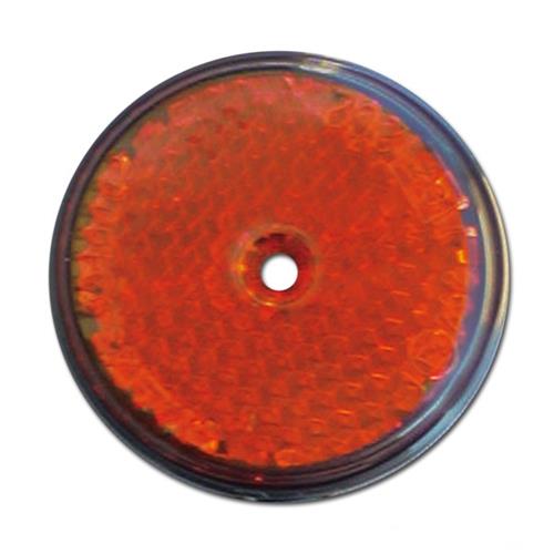 CATARIFRANGENTE TONDO ARANCIO DIAM 60 MM PER CARRELLI E CARAVAN A VITE