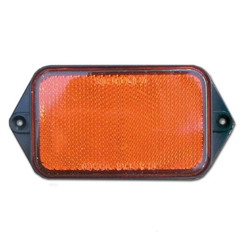 CATARIFRANGENTE RETTANGOLARE ARANCIO DIM 95X60MM PER CARRELLI E CARAVAN A VITE