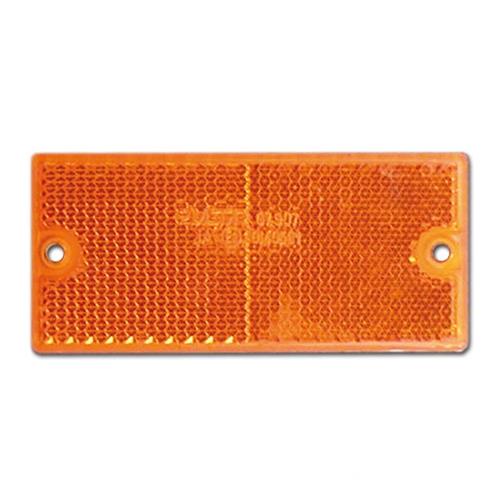 CATARIFRANGENTE RETTANGOLARE ARANCIO DIM 90X40MM PER CARRELLI E CARAVAN A VITE