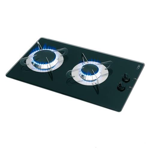 PIANO COTTURA A GAS CON 2 FUOCHI 1900+3000W CRYSTAL