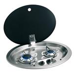 PIANO COTTURA A GAS CON 2 FUOCHI 1000+1900W HOODINY