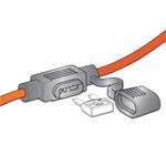 PORTAFUSIBILE VOLANTE PRECABLATO MINIVAL CON CAPPUCCIO