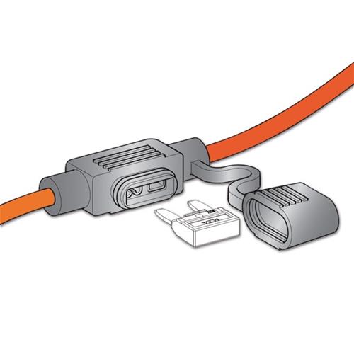 PORTAFUSIBILE VOLANTE PRECABLATO MINIVAL CON CAPPUCCIO