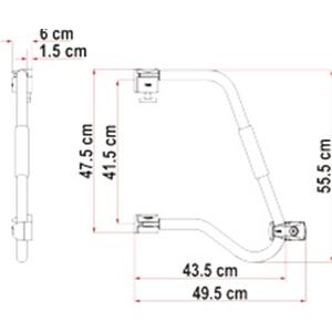 MANIGLIONE DI SICUREZZA SECURITY 46 PRO WHITE 03513-04-