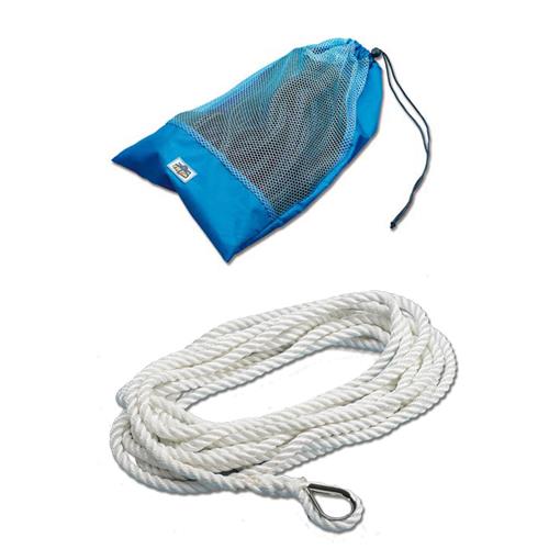 CIMA ORMEGGIO Ø MM.16 MATASSA 12MT "BALMORAL" BIANCA CON REDANCE