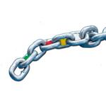 SEGNA CATENA Ø8MM ROSSO CONFEZIONE 10 PZ