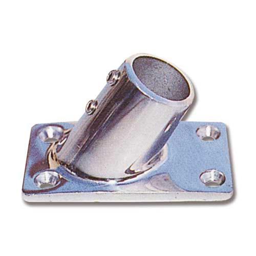 BASE RETTANGOLARE 60° Ø25MM