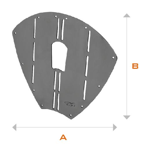SCUDO PROTEGGI PRUA MOD.3 320X277MM