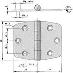CERNIERE INOX 60X74MM