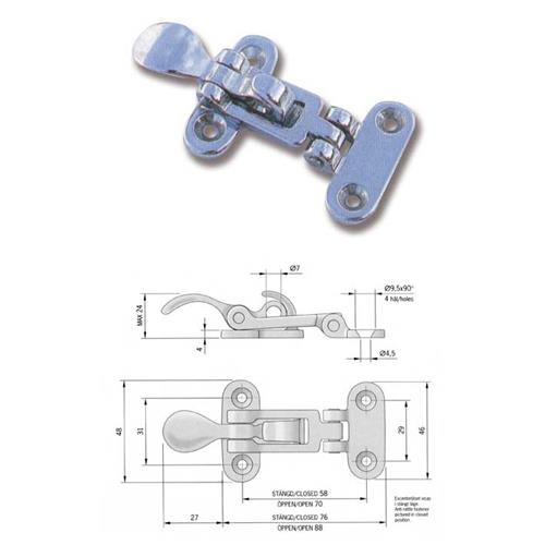 CERNIERA IN OTTONE 83MM