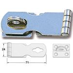 CERNIERA INOX CON PORTALUCCHETTO 95x25MM