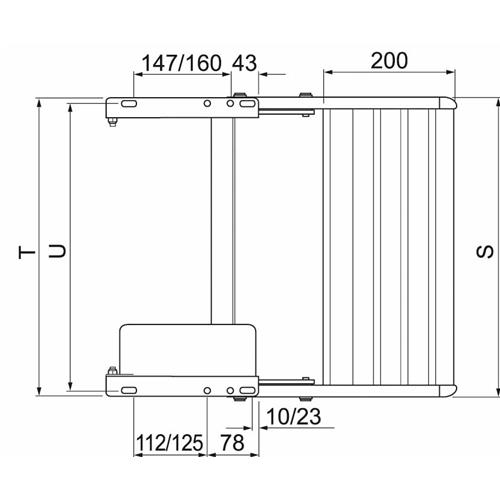 GRADINO ELETTRICO SINGLE STEP 550MM ALU 309968