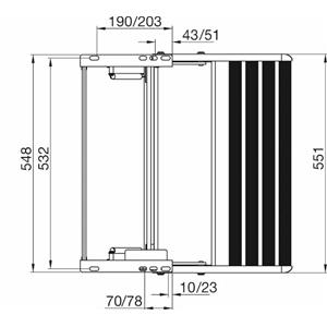 GRADINO MANUALE SINGLE STEP 550MM ALU 308766
