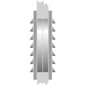 AERATORE DA INCASSO PLASTICO INT/EST 270X120 CON ZANZARIERA