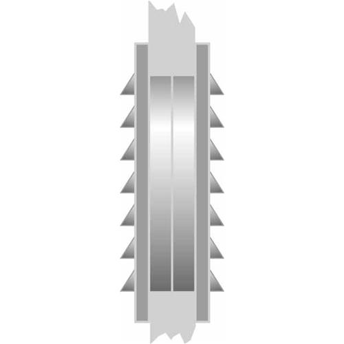 AERATORE DA INCASSO PLASTICO INT/EST 270X120 CON ZANZARIERA