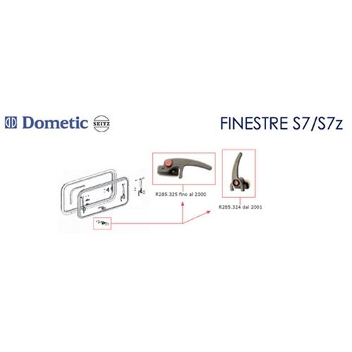 MANIGLIE PER FINESTRA S7 DAL 2001 COPPIA R285.324