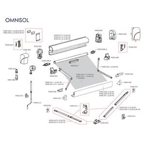 LEVA BLOCCO GAMBA PER TENDALINI THULE TUTTI MODELLI FINO AL 2015 (2 PZ) 1000, 3000, 4000, 4500, 5000, 5002 E 6002 