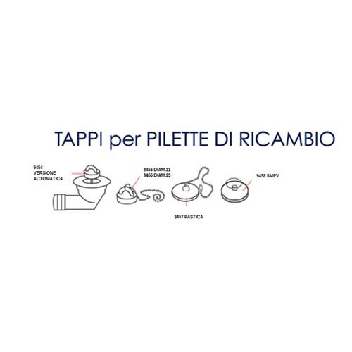 TAPPO PER PILETTA DIAM 25 MM
