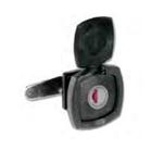 SERRATURA QUADRATA PER PORTELLONE NERA CON SPORTELLO 55X55