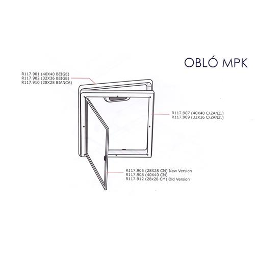 OBLO MPK 28X28 OLD VERSIONI SOLO ZANZARIERA R117.912