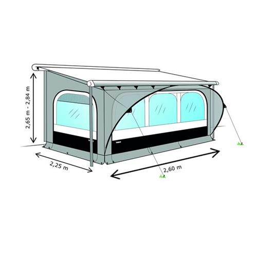 PRIVACY QUICK FIT THULE STANDARD XL 265/284CM