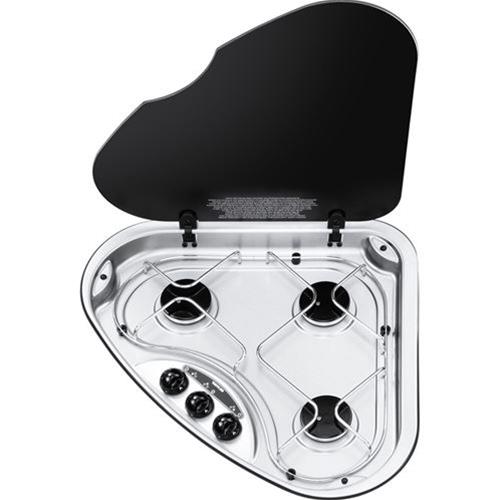 PIANO COTTURA A GAS CON 3 FUOCHI SERIE BASIC LINE 330 DX