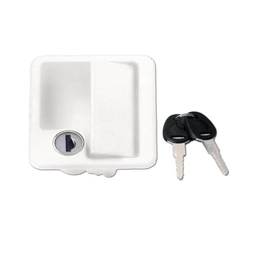 SERRATURA COMPLETA PER PORTELLONE BIANCA 96X85 SOLO PARTE ESTERNA