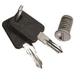 COPPIA CHIAVI CON CILINDRO RETTANGOLARE