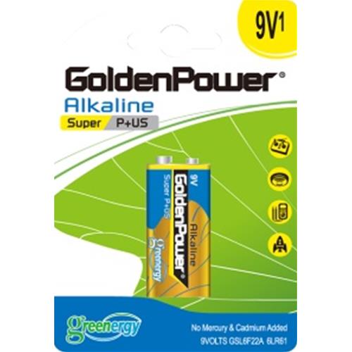 BATTERIA 9V GOLDENPOWER 1 PZ