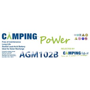 BATTERIA AGM CAMPING-POWER 102B BASSA