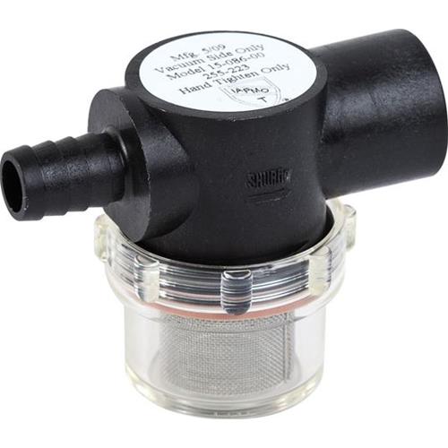 FILTRO PER POMPE A PRESSOSTATO CON PORTAGOMMA