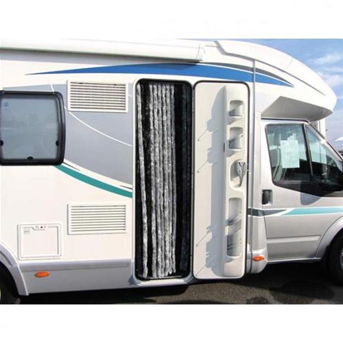 TENDA IN CINIGLIA BIANCO/GRIGIO/NERO 56X185CM